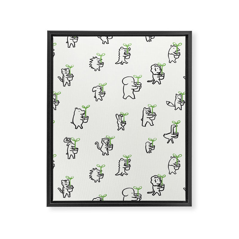 Let's plant a forest Framed Canvas Print Gallery Image 8