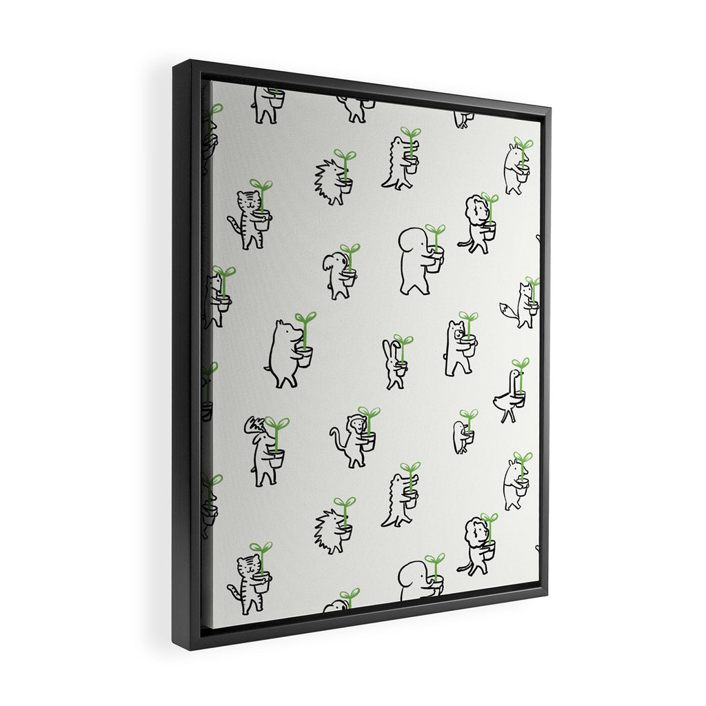 Let's plant a forest Framed Canvas Print Gallery Image 2