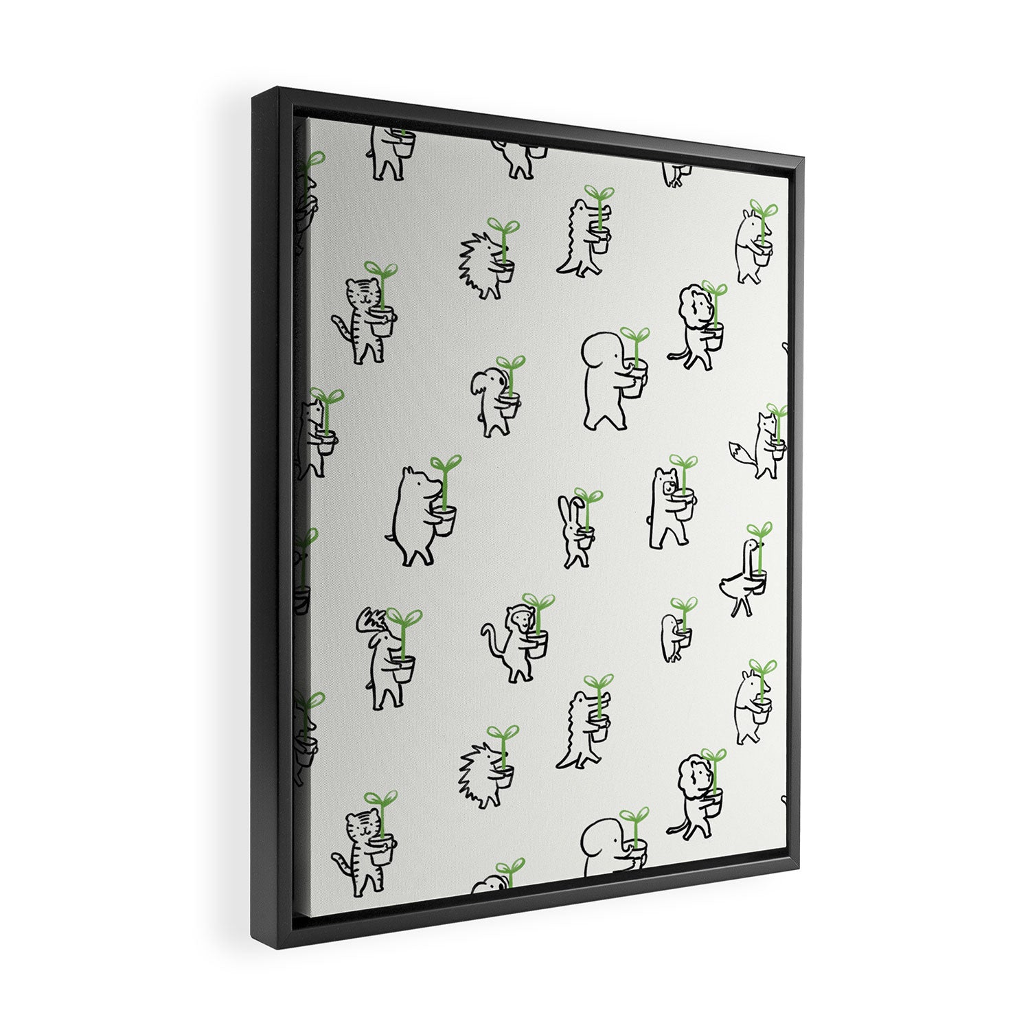 Let's plant a forest Framed Canvas Print Gallery Image 2