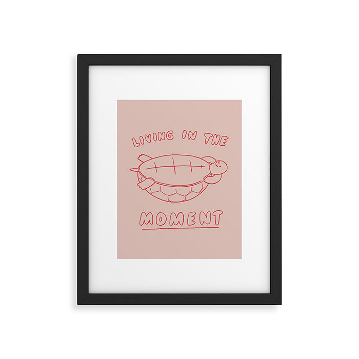 Living in the moment Framed Art Print Gallery Image 1