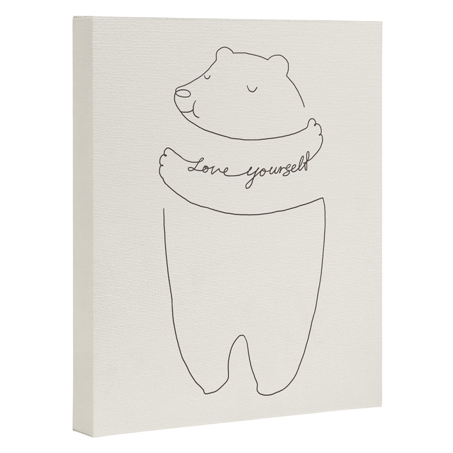 Love Yourself Bear Canvas Print Gallery Image 3