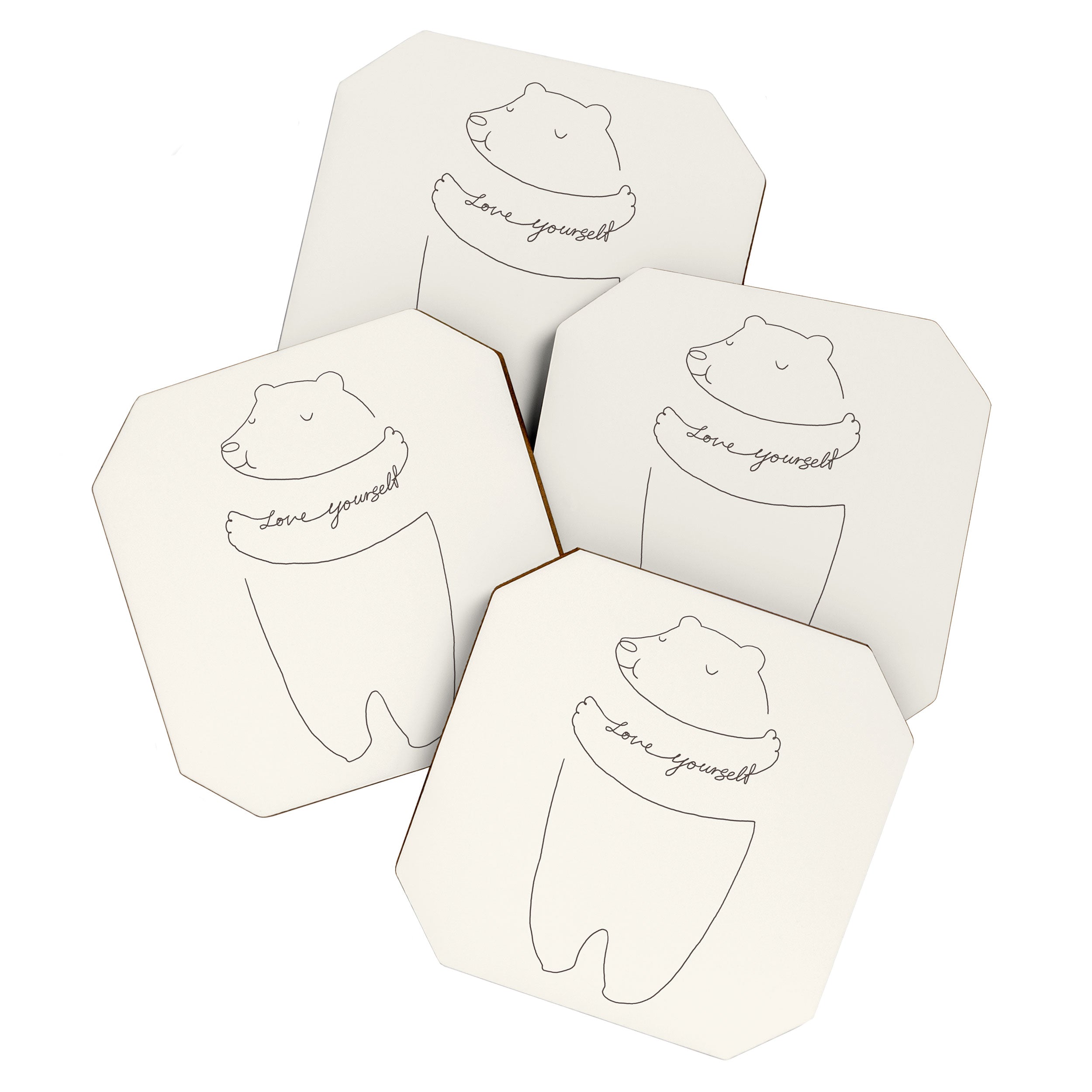 Love Yourself Bear Coaster Gallery Image 1