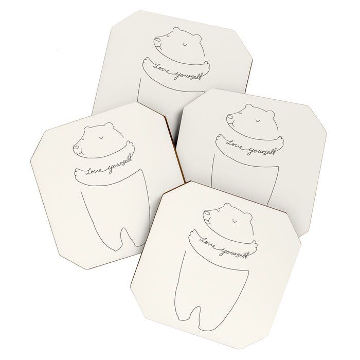 Love Yourself Bear Coaster Gallery Image 1