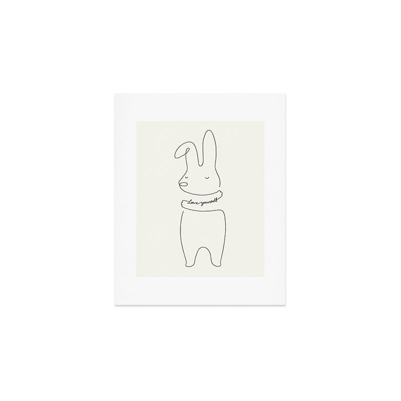Love Yourself - Bunny Art Print Gallery Image 1