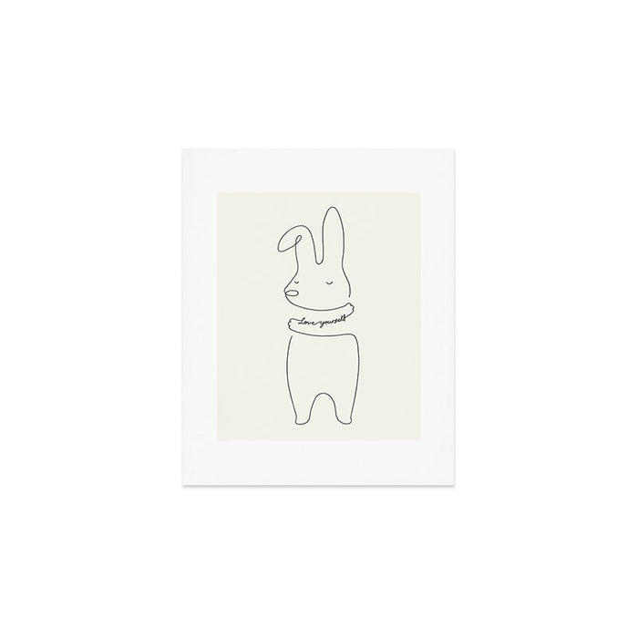 Love Yourself - Bunny Art Print Gallery Image 1