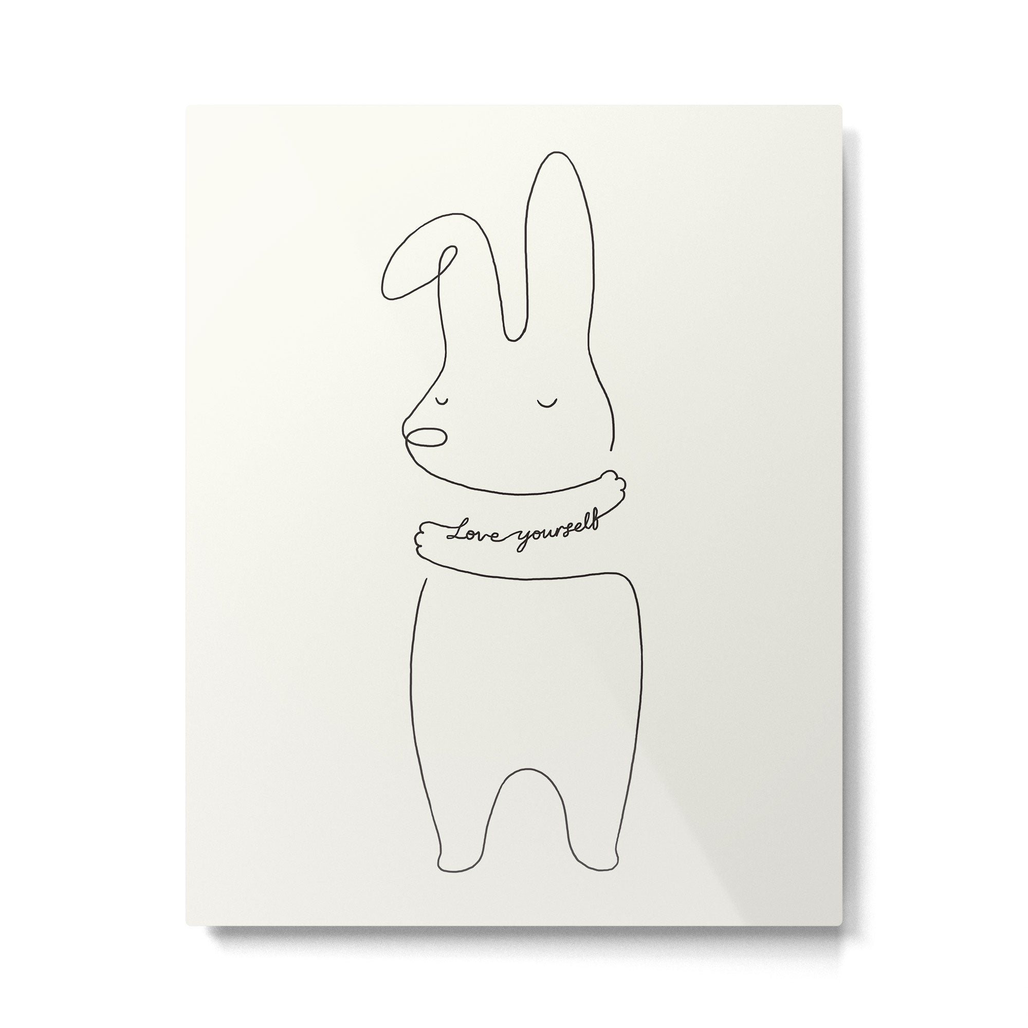 Love Yourself - Bunny Metal Print Gallery Image 4