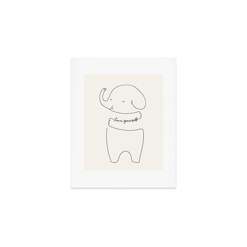 Love Yourself Ele Art Print Gallery Image 1