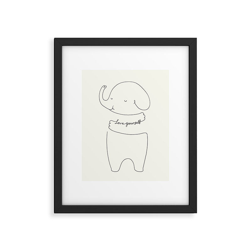 Love Yourself Ele Framed Art Print Gallery Image 5