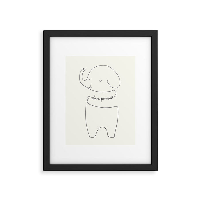 Love Yourself Ele Framed Art Print Gallery Image 1
