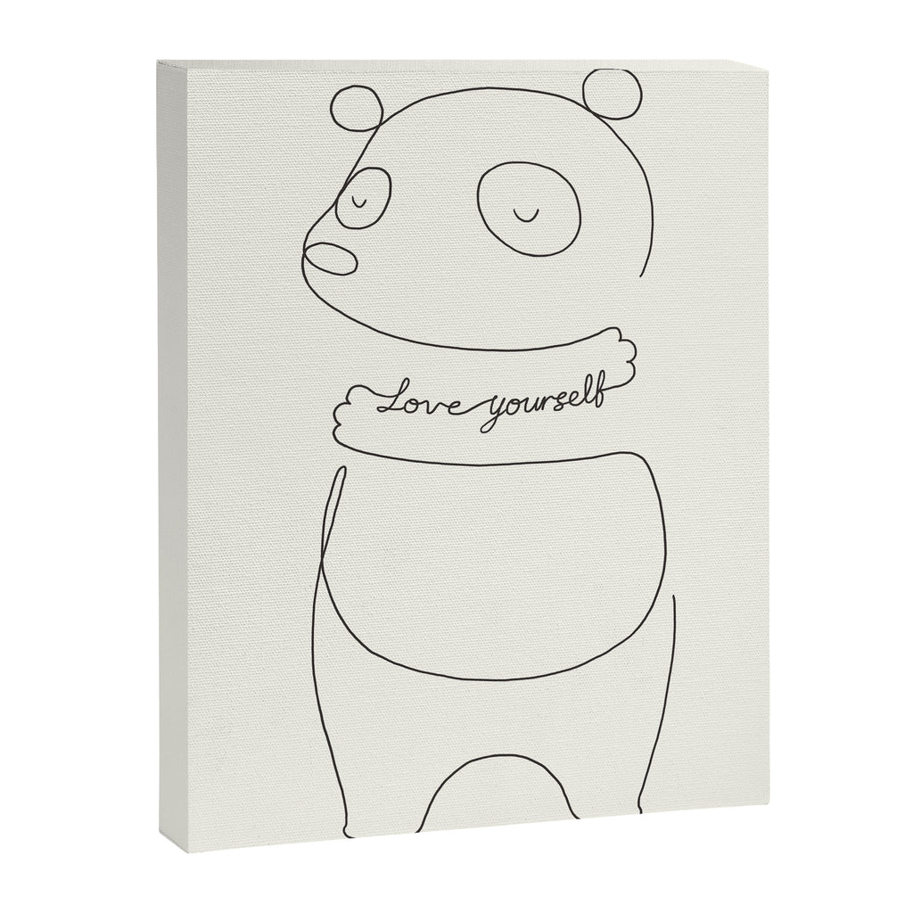 Love Yourself Panda Canvas Print Gallery Image 6