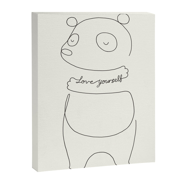 Love Yourself Panda Canvas Print Gallery Image 1