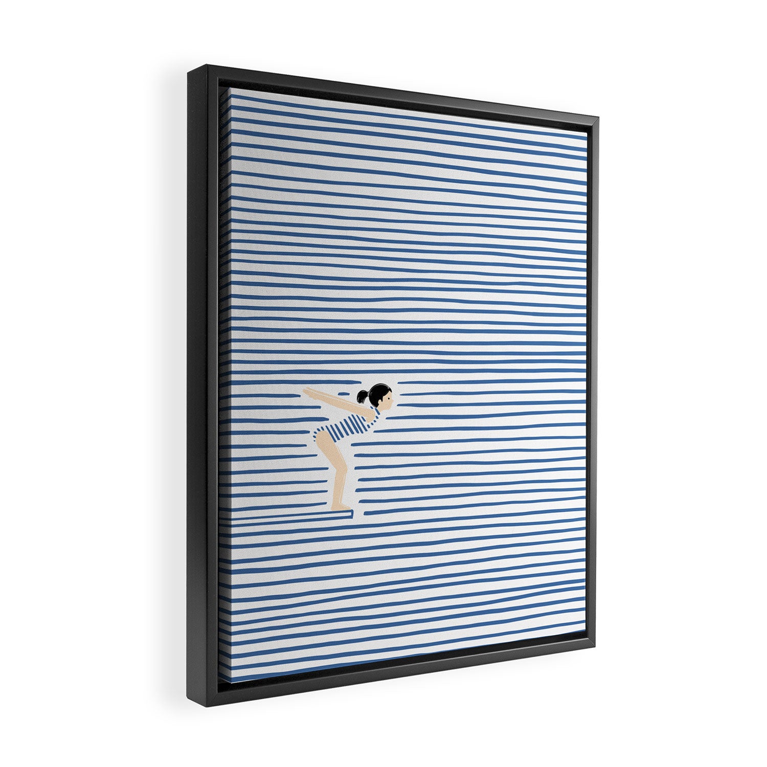 Make a Splash Framed Canvas Print Gallery Image 2