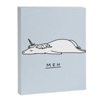 Meh Unicorn Canvas Print Gallery Image 8