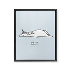 Meh Unicorn Framed Canvas Print Gallery Image 8