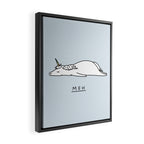 Meh Unicorn Framed Canvas Print Gallery Image 2