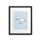Meh Unicorn Framed Art Print Gallery Image 6