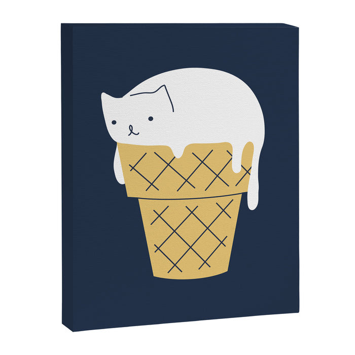 Meowlting kitty 1 Canvas Print Gallery Image 1