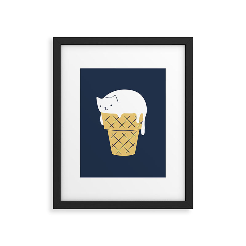 Meowlting kitty 1 Framed Art Print Gallery Image 6