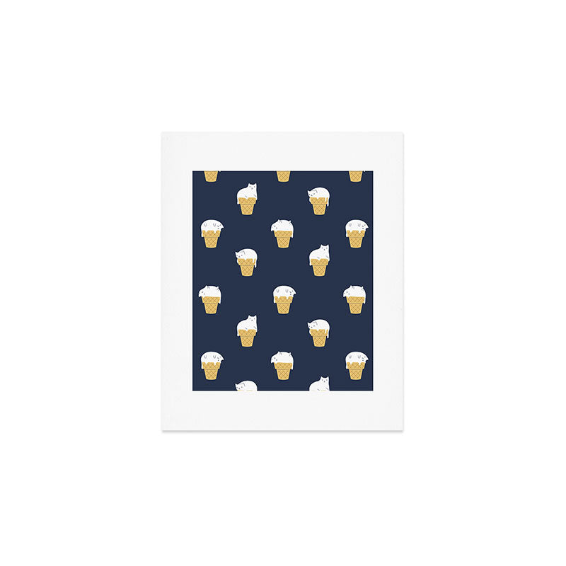 Meowlting Pattern Art Print Gallery Image 1