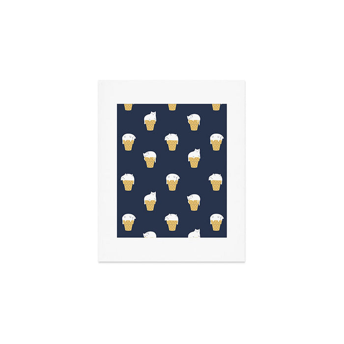 Meowlting Pattern Art Print Gallery Image 1