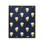 Meowlting Pattern Framed Canvas Print Gallery Image 8