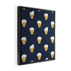 Meowlting Pattern Framed Canvas Print Gallery Image 2