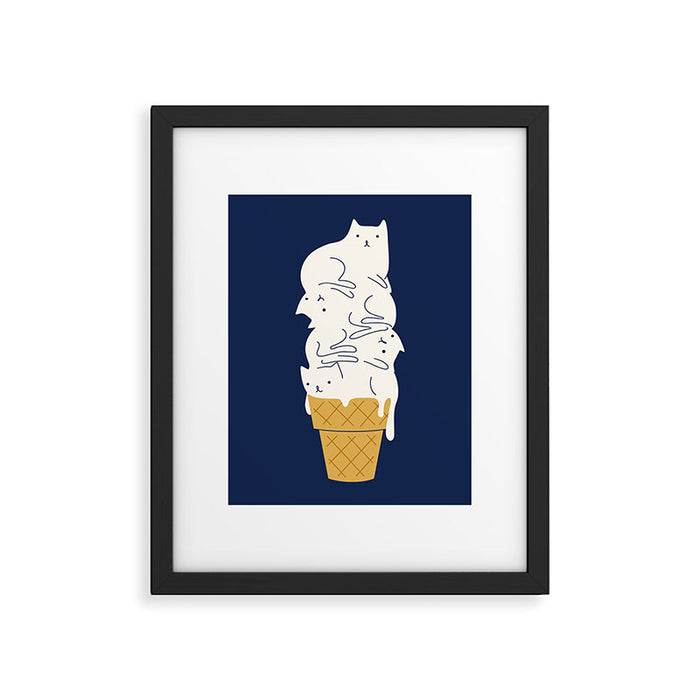 Meowlting Framed Art Print Gallery Image 1