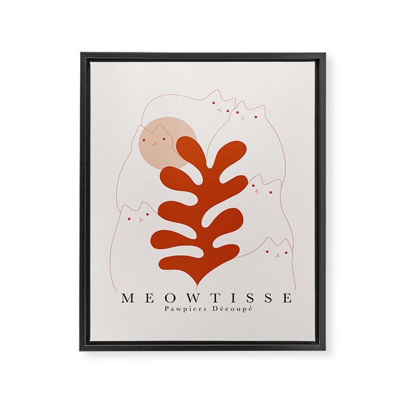 Meowtisse Framed Canvas Print Gallery Image 8