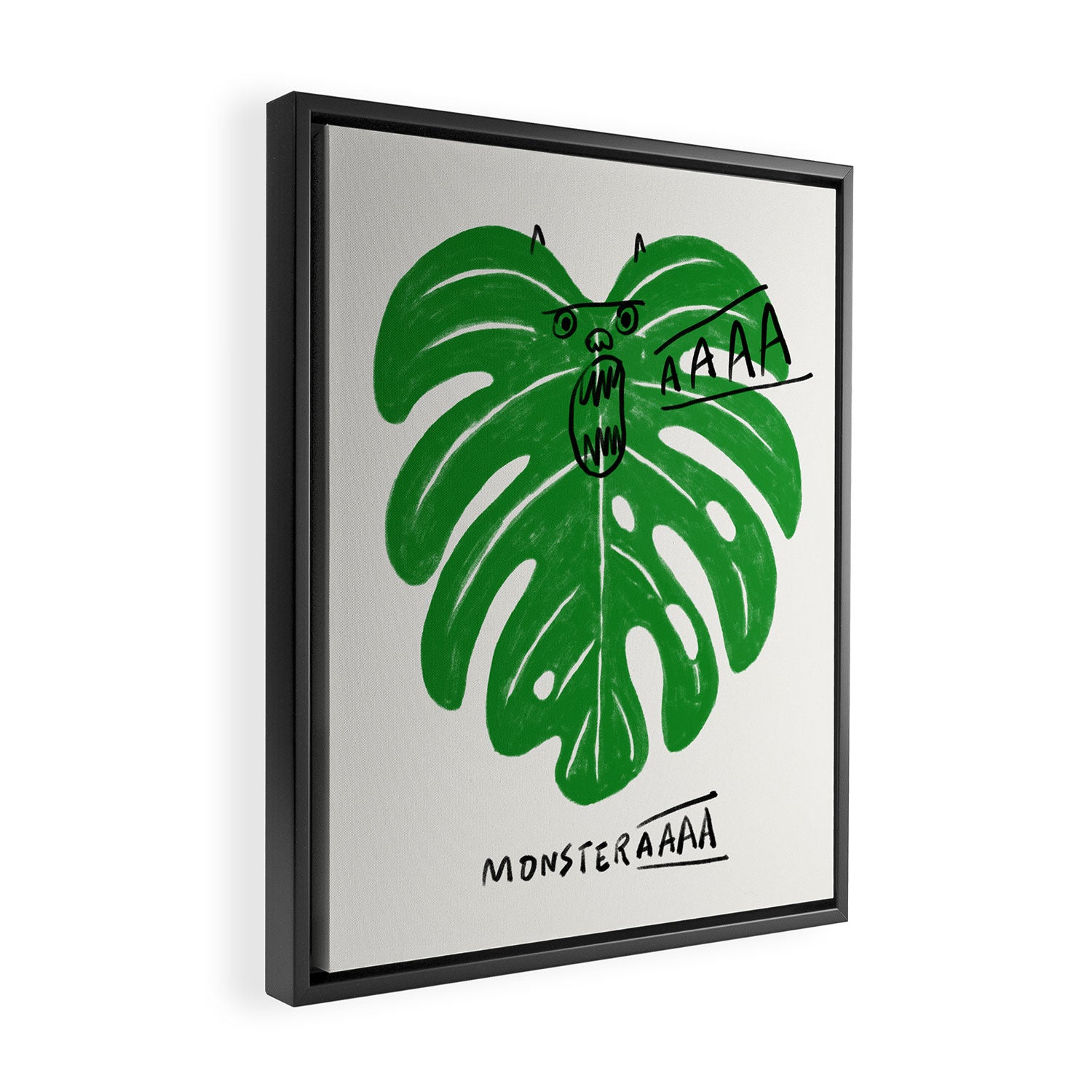 Monstera Framed Canvas Print Gallery Image 2
