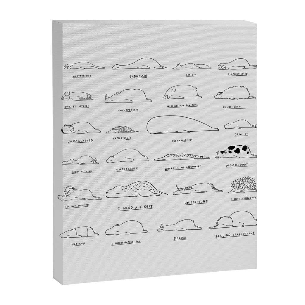 Moody Animals Pattern Canvas Print Gallery Image 8