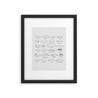 Moody Animals Pattern Framed Art Print Gallery Image 6