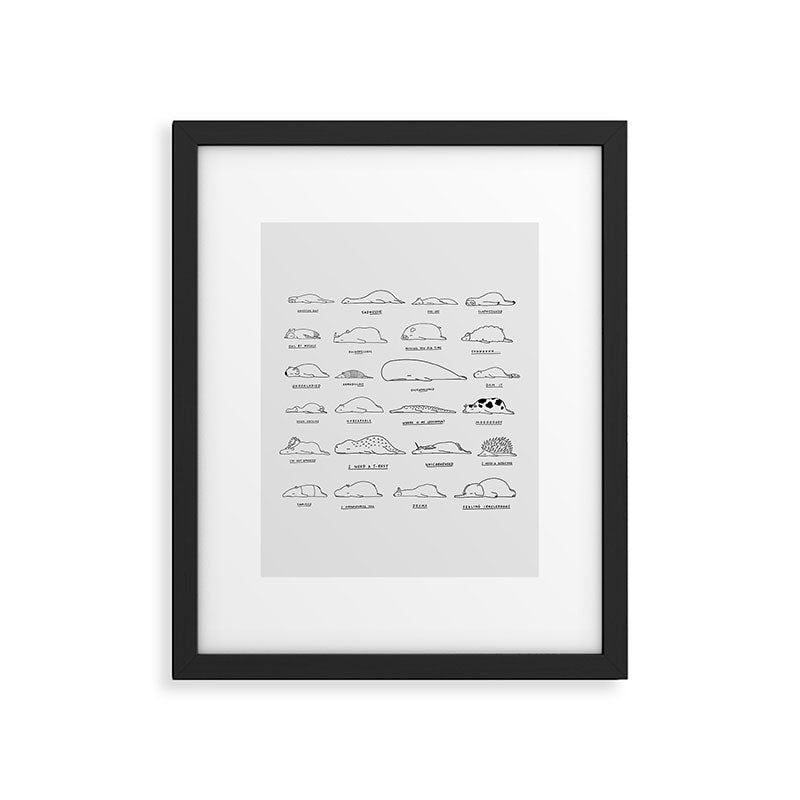 Moody Animals Pattern Framed Art Print Gallery Image 6