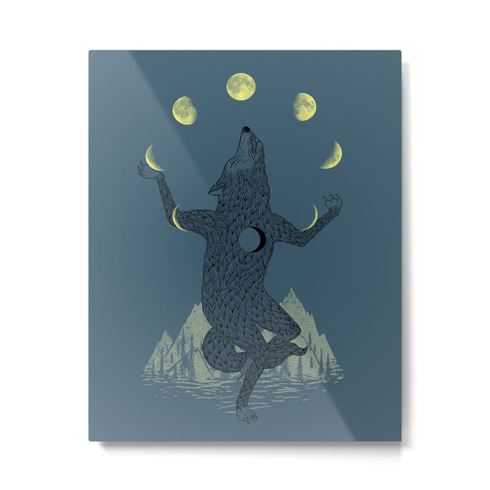Moon Juggler Metal Print Gallery Image 1