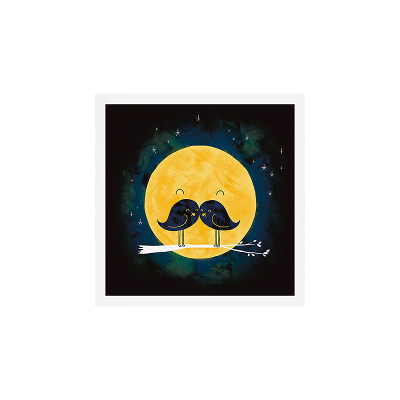 Moonstache Art Print Gallery Image 1
