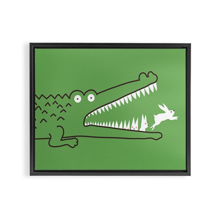 Mr. Croc's Nightmare Framed Canvas Print Gallery Image 1