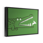 Mr. Croc's Nightmare Framed Canvas Print Gallery Image 2
