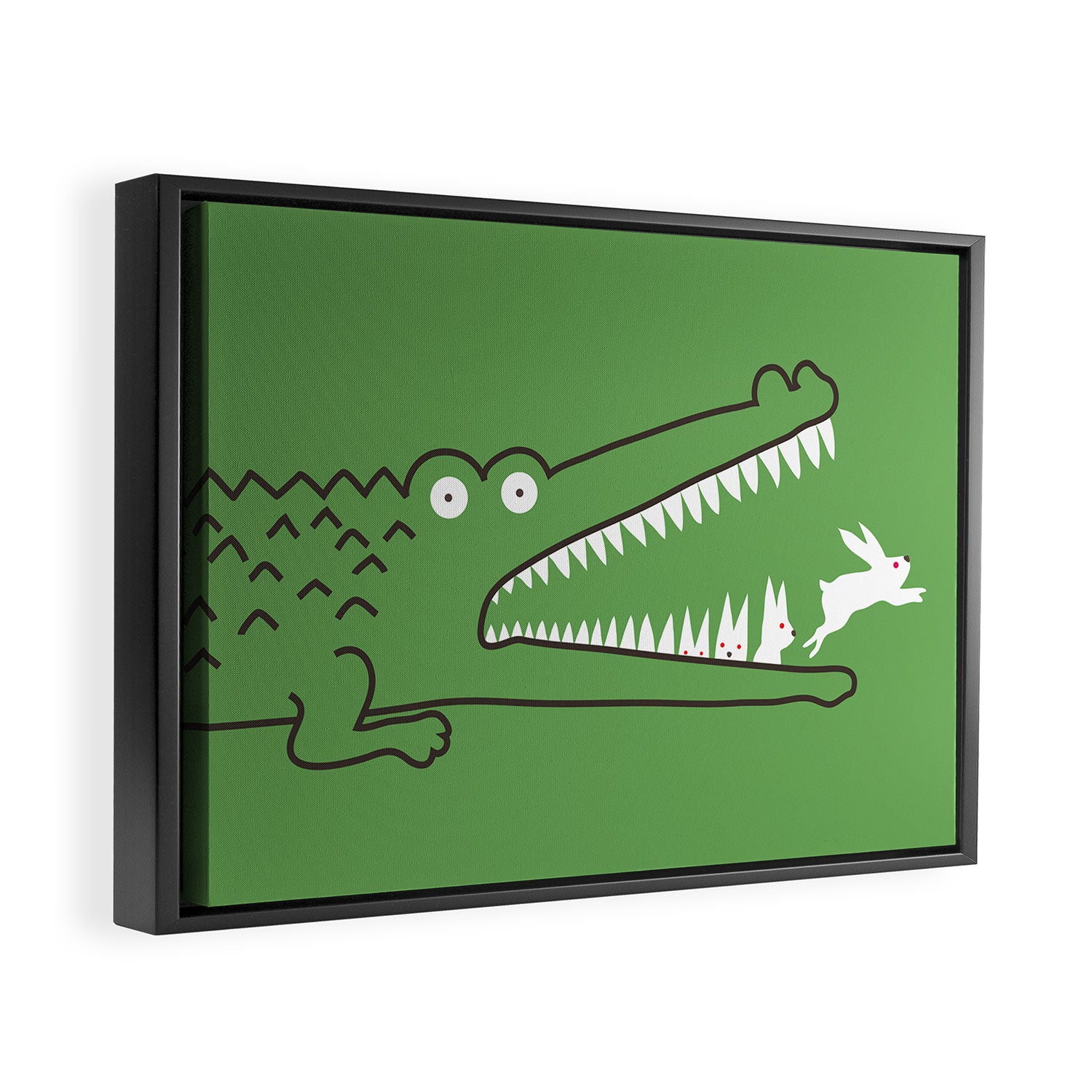 Mr. Croc's Nightmare Framed Canvas Print Gallery Image 2