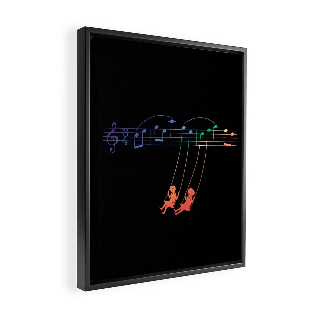 Music Swing Framed Canvas Print Gallery Image 2