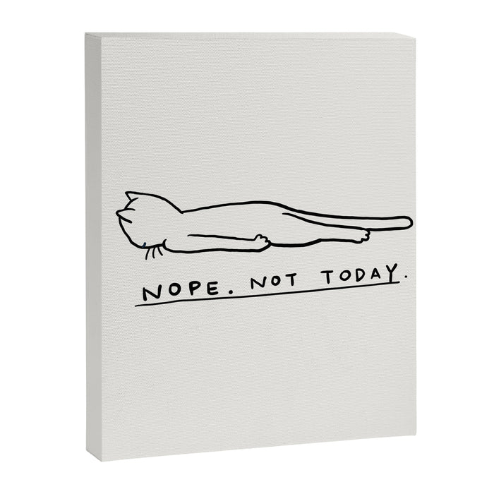 Nope, Not Today Canvas Print Gallery Image 1