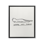 Nope, Not Today Framed Canvas Print Gallery Image 8