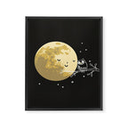 Owl and Moon Framed Canvas Print Gallery Image 8
