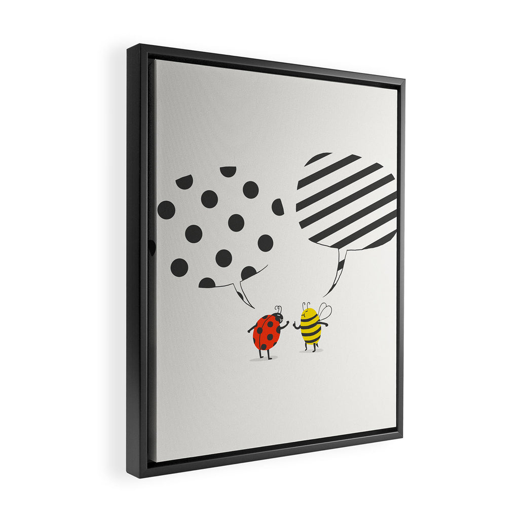 Pattern conflict Framed Canvas Print Gallery Image 2
