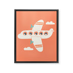 Penguin Airlines Framed Canvas Print Gallery Image 8