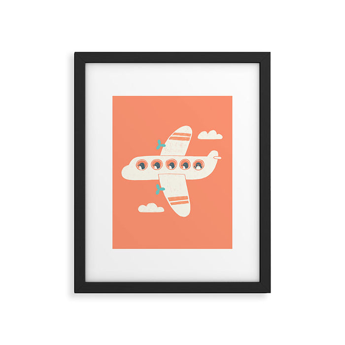Penguin Airlines Framed Art Print Gallery Image 1