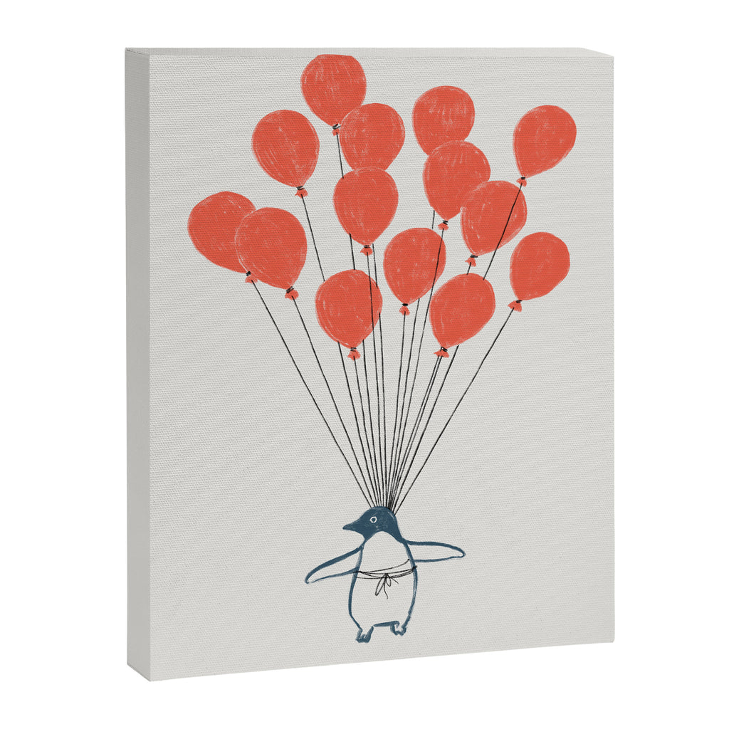 Penguin Balloons Canvas Print Gallery Image 6