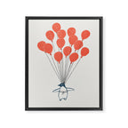 Penguin Balloons Framed Canvas Print Gallery Image 6