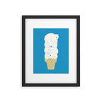 Polar Bear Ice Cream Framed Art Print Gallery Image 4