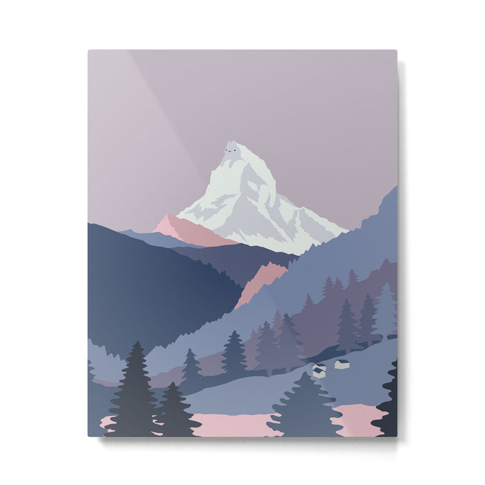 Purrspective on Matterhorn Metal Print Gallery Image 1