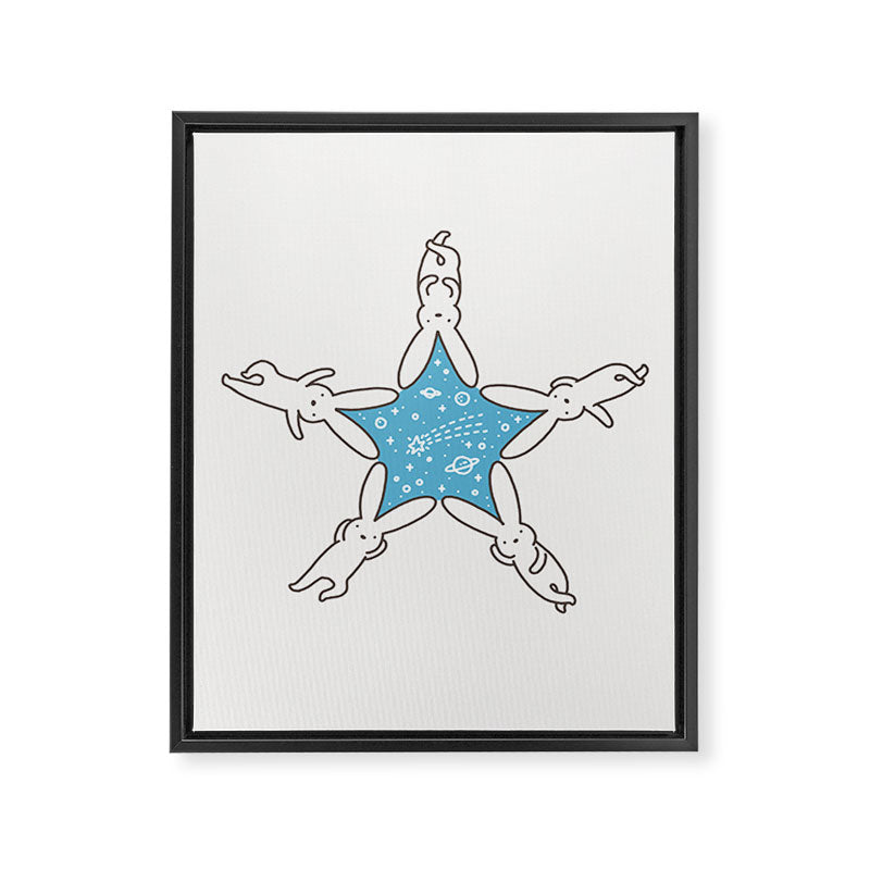 Rabbit Star Framed Canvas Print Gallery Image 8