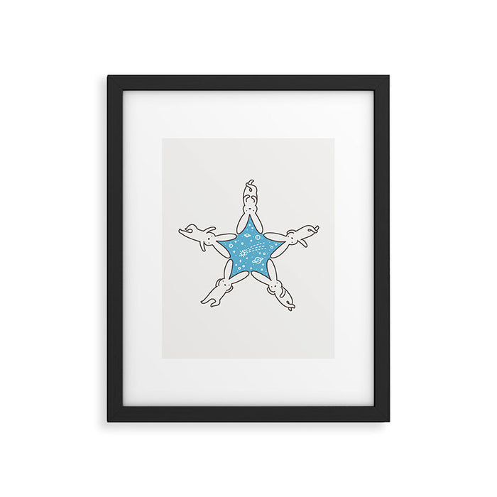 Rabbit Star Framed Art Print Gallery Image 1